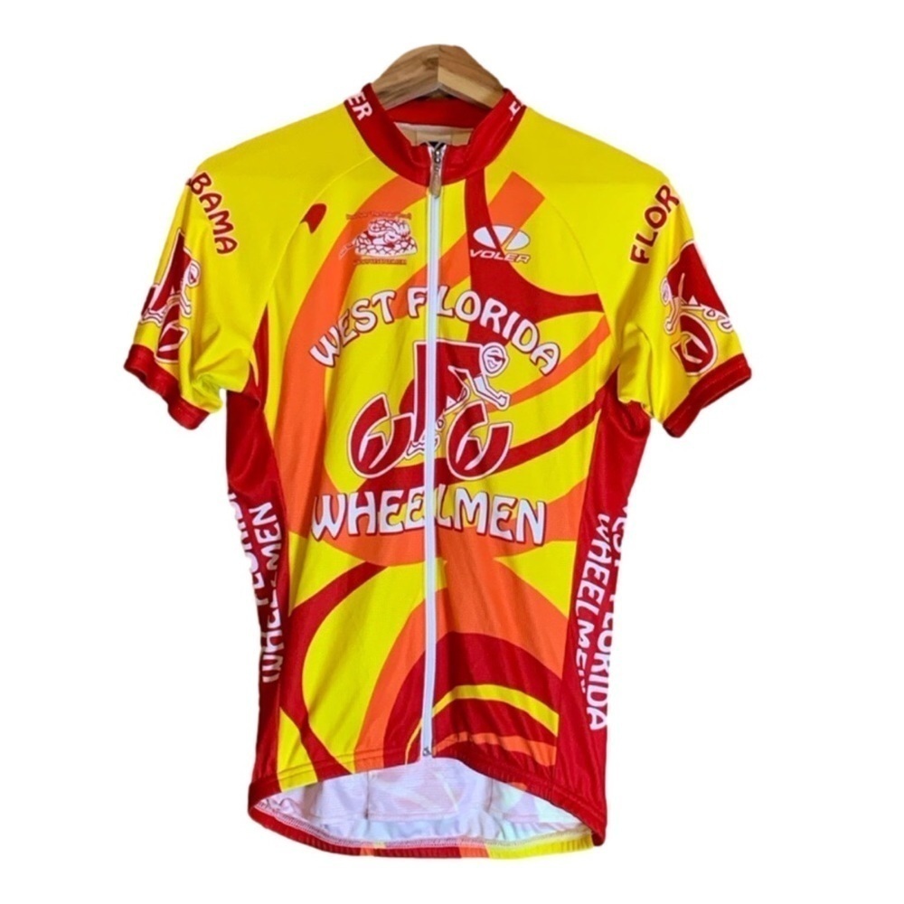 Voler Club Raglan full zip cycling jersey West Florida Wheelman Size Medium